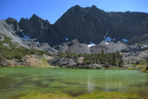 Scenic view of Virginia Creek Pale Green Pond 2016-09-08, #39; lacks fairy shrimp; Bridgeport Ranger District, Humboldt-Toiyabe National Forest, Hoover Wilderness