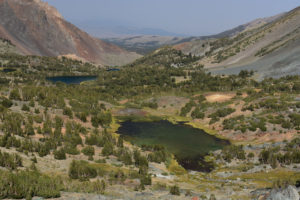 Scenic view of Virginia Creek Pale Green Pond 2021-08-26, #31; lacks fairy shrimp; Bridgeport Ranger District, Humboldt-Toiyabe National Forest, Hoover Wilderness