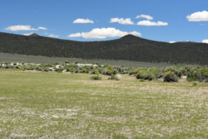 Scenic view of Snowmelt Swales Ponds 2019-06-19, #26, with Wassuk Range in distance; dry; Bridgeport Ranger District, Humboldt-Toiyabe National Forest