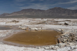 Scenic view of Rhodes Potholes 2019-03-26, #09, Pilot Mountains in distance; has fairy shrimp; Stillwater BLM Office and private land