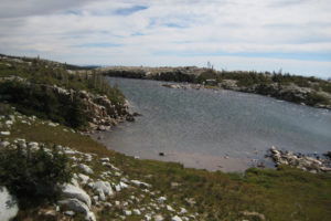 Scenic view of "Lost Lake" East Pond 2010-09-01, #161; has fairy shrimp, Laramie Ranger District, Medicine Bow-Routt National Forest