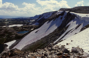 Scenic view of "Lost Lake" West Pond 1996-06, #0613; lacks fairy shrimp, Laramie Ranger District, Medicine Bow-Routt National Forest