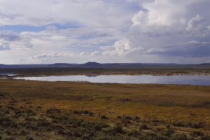 Scenic view of "Steamboat Lake" 2nd East Pond 1989-06-07, #0216; has fairy shrimp; Pathfinder National Wildlife Refuge