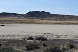 Scenic view of Little Cliff Ridge Pond #1 2023-04-14, #08; dry; Tonopah BLM Office