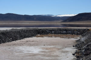 Scenic view of Teels South Well Site Pond 2023-03-31, #08, Teels Marsh Playa Lake in middle distance; lacks fairy shrimp; Stillwater BLM Office