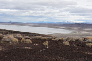 Scenic view of southeastern part of "Carson Lake" 2024-02-15, #07; Stillwater BLM Office