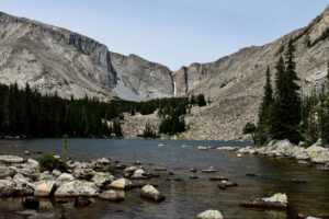 Scenic view of "Chill Lake" #2 2026-08-17, #35, lacks fairy shrimp; Powder River Ranger District, Bighorn National Forest, Cloud Peak Wilderness